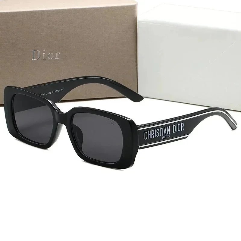 Black Womens Square Sunglasses Luxury Brand Designer Big Frame Sunglasses