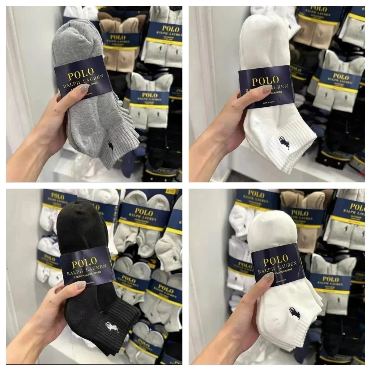 Polo Ralph Lauren Classic Sport Socks 6-Pack