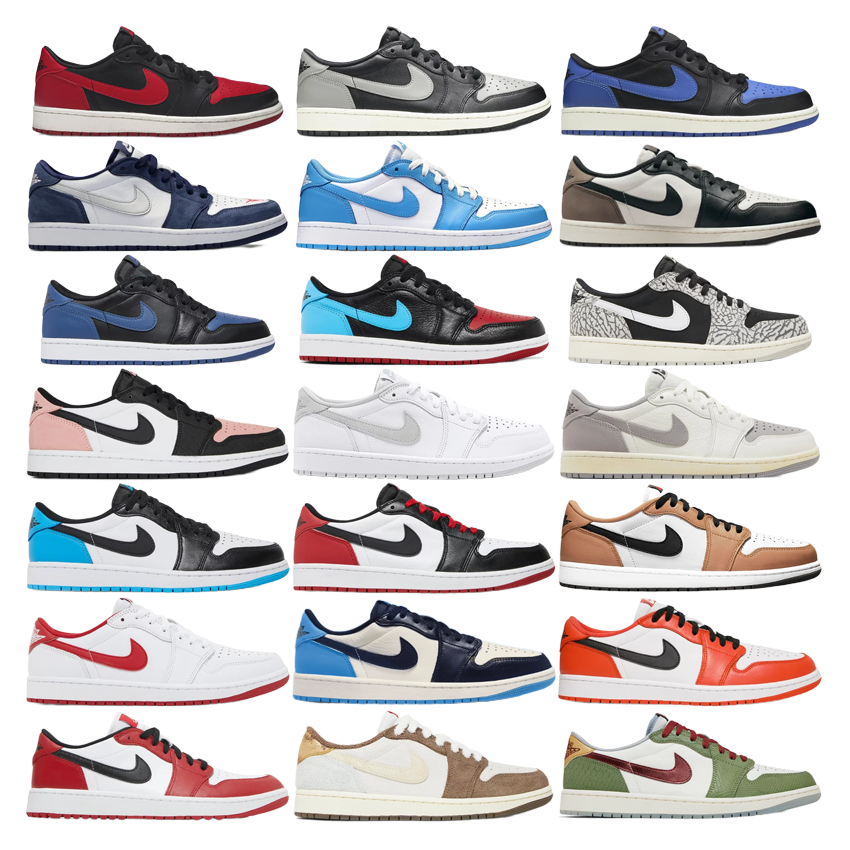 Air Jordan 1 Low Sneakers for Men and Women - Classic Basketball Shoes