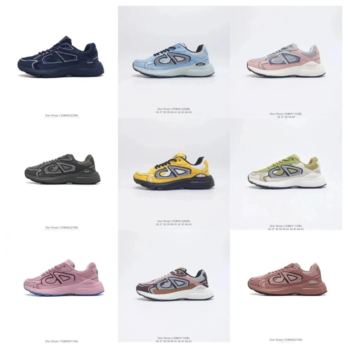 Dior CD Logo Sneakers Fashion Sport Shoes for Men and Women