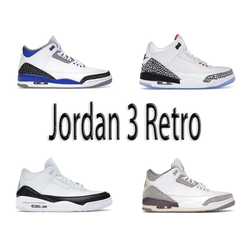Air Jordan 3 Retro Sneakers Men's Basketball Shoes
