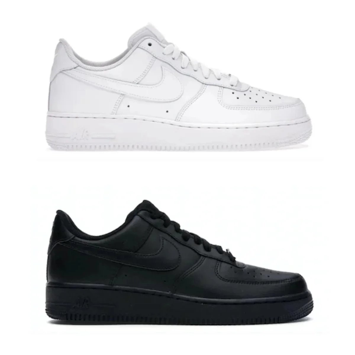 Nike Air Force 1 Low White and Black Sneakers