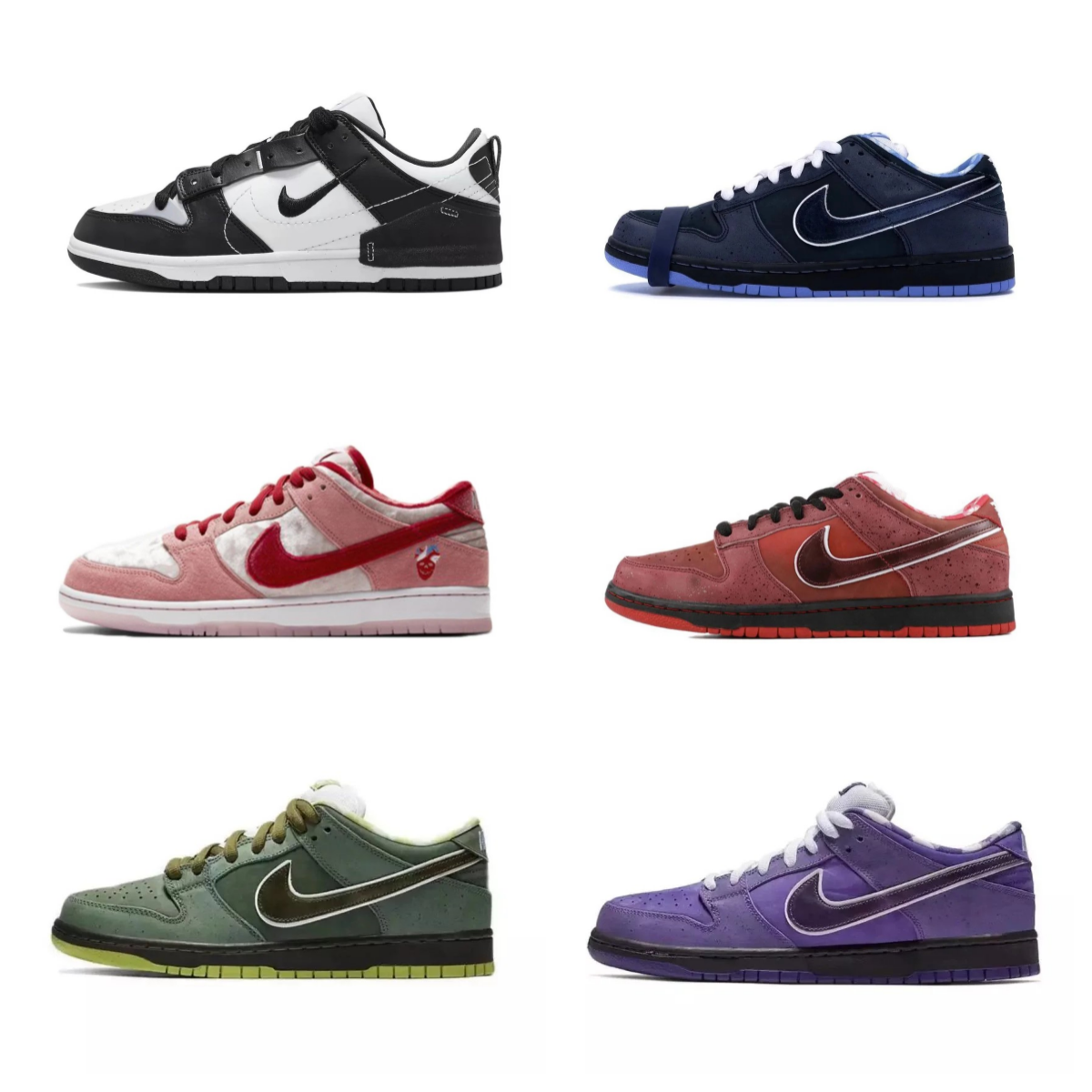Nike Dunk Low Sneakers Collection - Classic Street Style