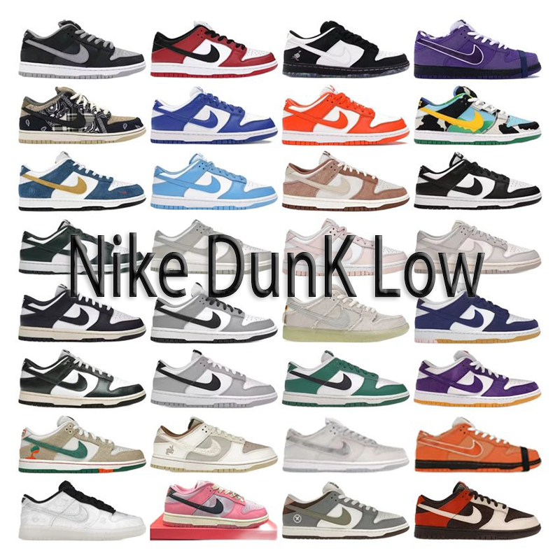 Nike Dunk Low Sneakers - Classic Street Style & Color Variants