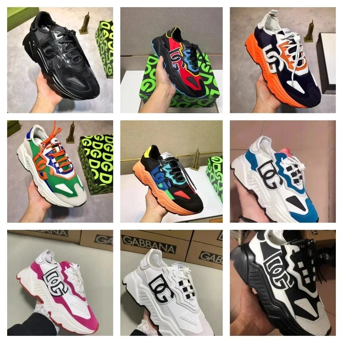 Dolce & Gabbana DG Logo Sneakers Fashion Sport Shoes